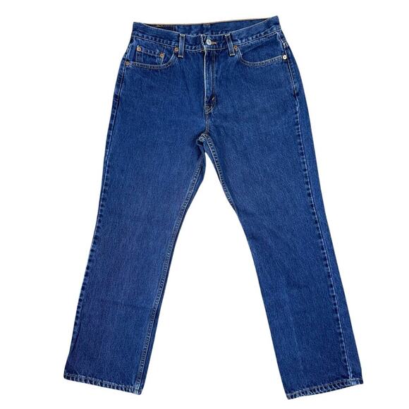 Vintage Levis 505 Jeans‎ Womens 11 Junior Short Blue Straight High-rise 90s - Picture 1 of 11